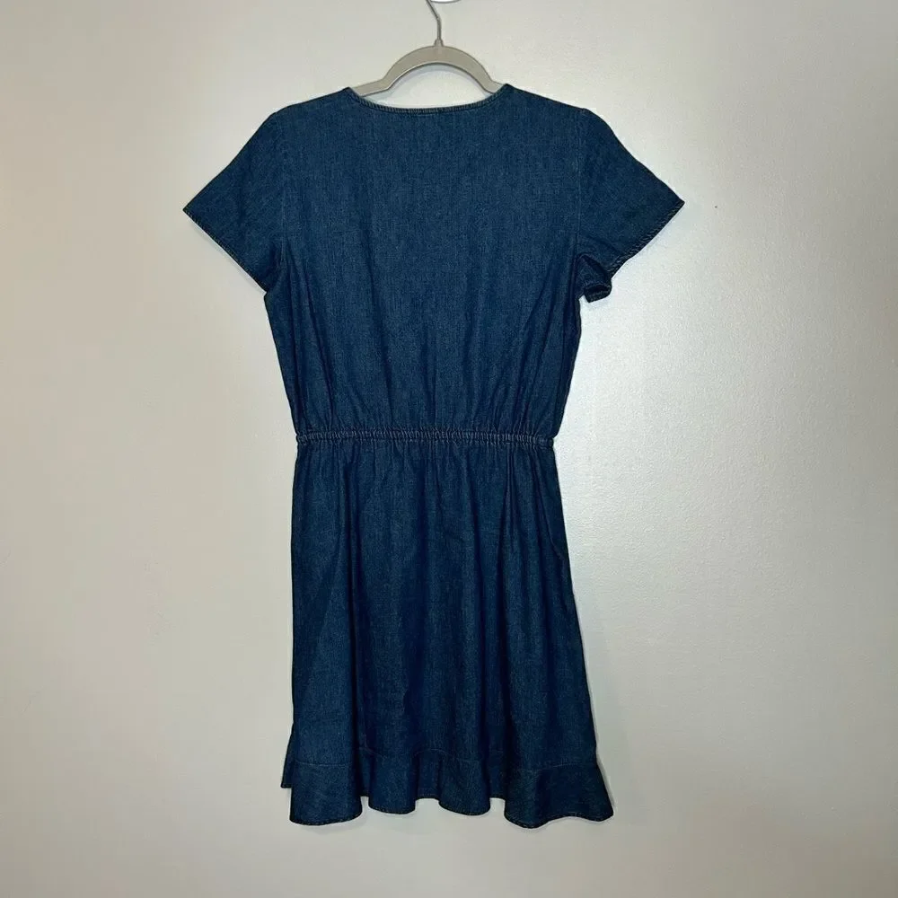 J.Crew Mercantile Chambray Wrap dress